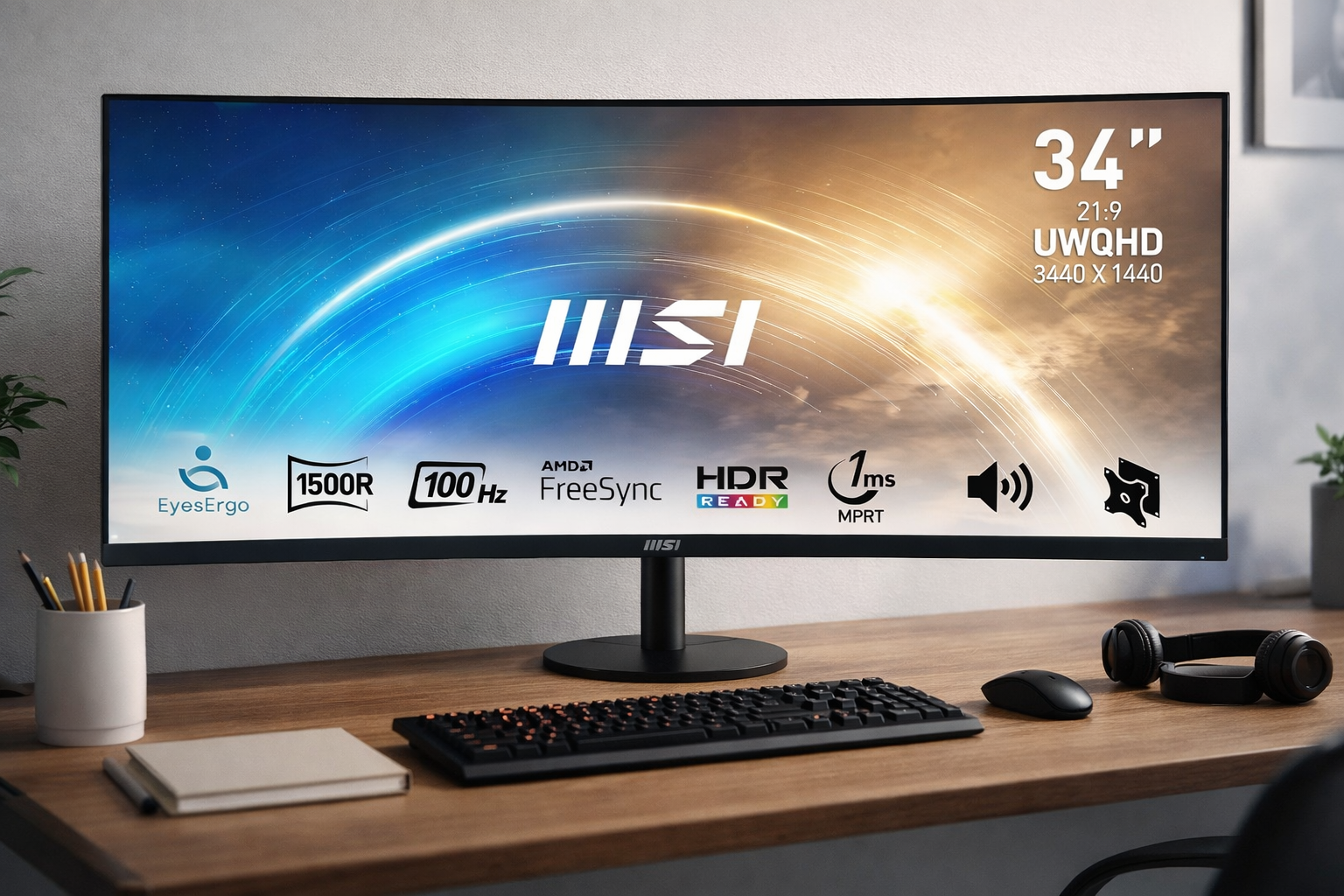 🖥️ Écran MSI Pro MP341CQ – Immersion ultra-large & confort professionnel